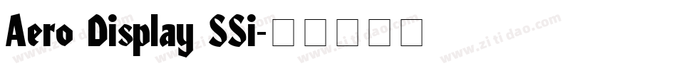Aero Display SSi字体转换